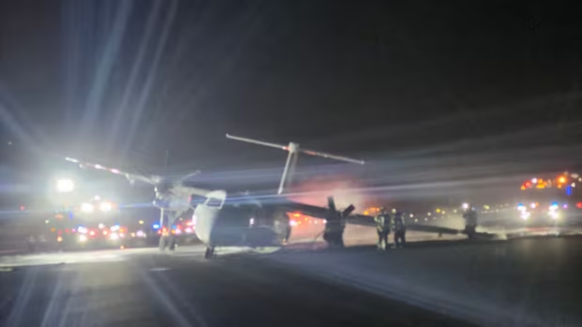 Air Canada flight catches fire during landing hours after the South Korean plane crash Air Canada flight catches fire during landing hours after the South Korean plane crash