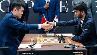 D Gukesh vs Ding Liren Highlights: Game 10 ends in a draw, World Chess Championship 2024 tied at 5-5