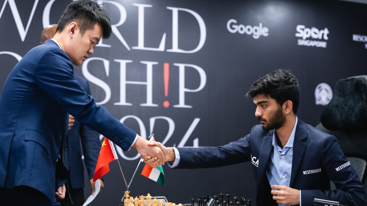 D Gukesh vs Ding Liren Game 8: Gukesh rejects draw before sharing points with world chess champion