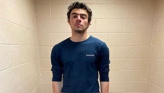 Luigi Mangione, 26, a suspect in the New York City killing of UnitedHealth executive Brian Thompson, stands in a cell in Altoona, Pennsylvania. Reuters