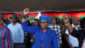 Representing Namibia's ruling South West Africa People’s Organisation (SWAPO), Nandi-Ndaitwah’s victory made her the second current female head of state in Africa, following Tanzania’s Samia Suluhu Hassan. Image: REUTERS