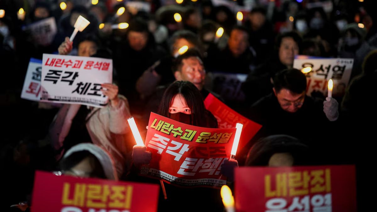 Huge number of South Korean citizens called for Yoon to resign but motion failed on Saturday as members from Yoon's People Power Party (PPP) boycotted the vote, and walked out of the chamber. Reuters Huge number of South Korean citizens called for Yoon to resign but motion failed on Saturday as members from Yoon's People Power Party (PPP) boycotted the vote, and walked out of the chamber. Reuters