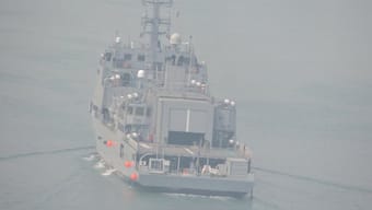 The INS Nirdeshak is the Indian Navy’s new survey ship. Image courtesy: X
