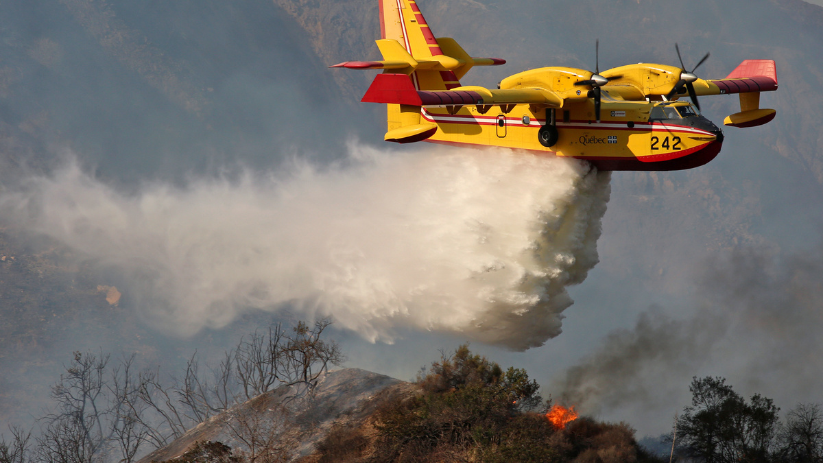 Two Canadian 'Super Scoopers' have made flights and dozens of repeated water drops to fight the fire in Palisades. Reuters Two Canadian 'Super Scoopers' have made flights and dozens of repeated water drops to fight the fire in Palisades. Reuters