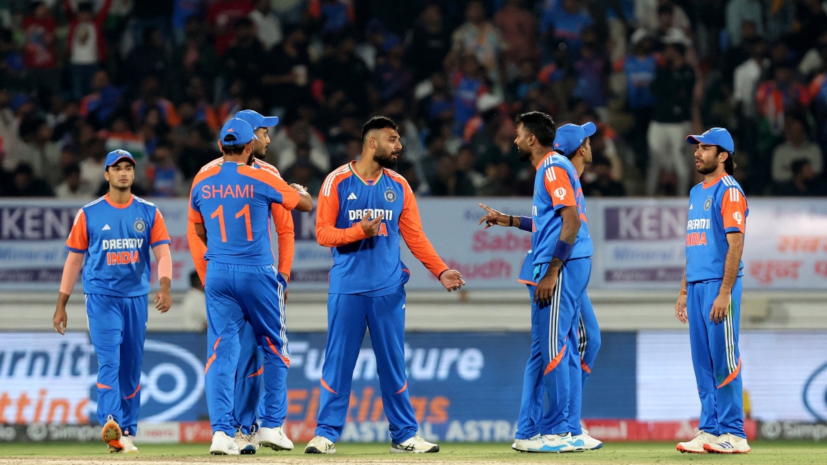 Varun Chakravarthy's five-wicket haul went in vain as England defeated India by 26 runs in he third T20I in Rajkot on Tuesday. Reuters Varun Chakravarthy's five-wicket haul went in vain as England defeated India by 26 runs in he third T20I in Rajkot on Tuesday. Reuters
