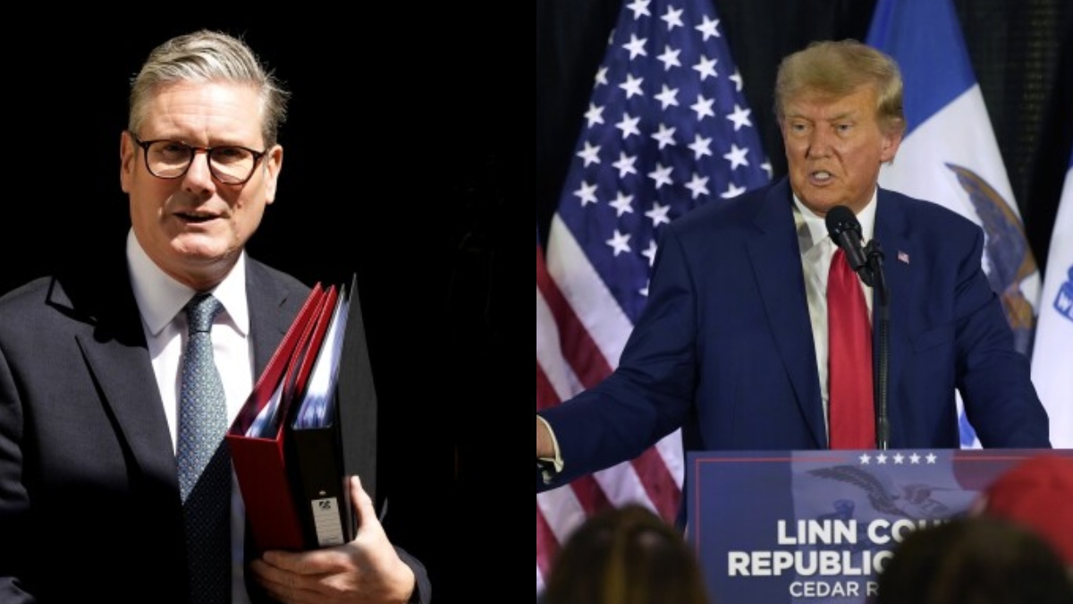 UK Prime Minister Keir Starmer (R) and US President Donald Trump (L). AP UK Prime Minister Keir Starmer (R) and US President Donald Trump (L). AP