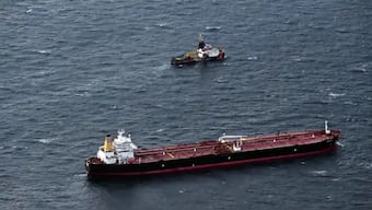 The Panamanian-flagged, 274-meter-long Eventin was on its way from Russia to Egypt when it was reported 'unable to manoeuver' in the Baltic Sea. AP