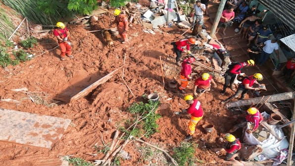 At least 10 killed as multiple landslides and torrential rains wreak havoc in Brazil