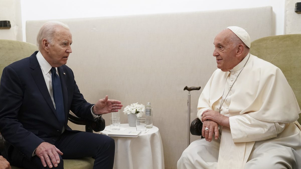 Biden awards Pope Francis Presidential medal of freedom with distinction ( via AP, File) Biden awards Pope Francis Presidential medal of freedom with distinction ( via AP, File)