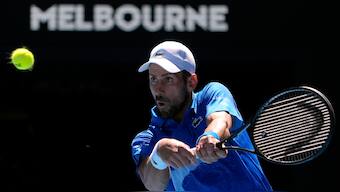 Novak Djokovic fell short of winning his 25th Grand Slam at the 2025 Australian Open. AP 