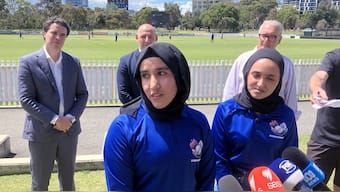 Three years after fleeing Taliban rule, Afghanistan women's cricket team reunites for match. AP 