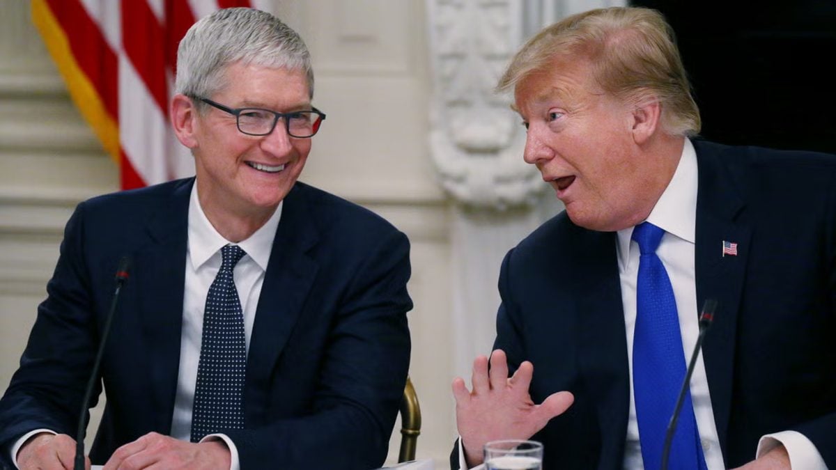 Apple CEO Tim Cook personally contributed $1 million to President Donald Trump's inauguration