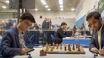 Arjun Etigaisi has managed just three draws in the 2025 Tata Steel Chess tournament. Image: YouTube screengrab / ChessBase India 
