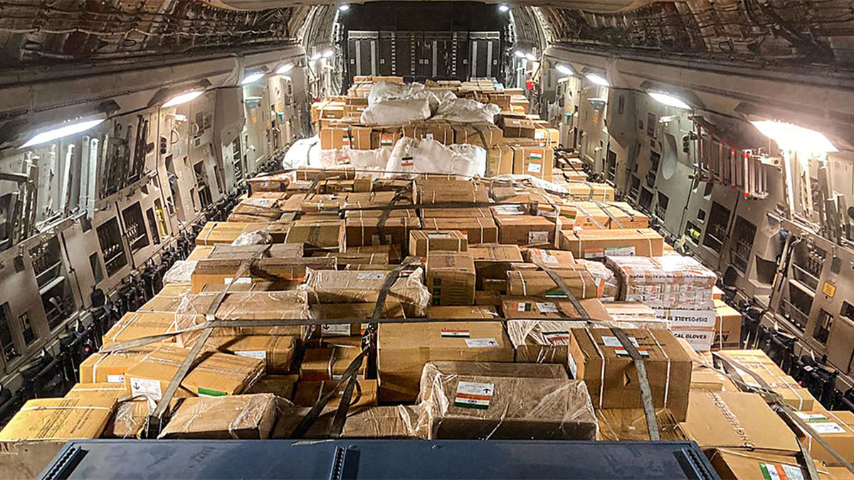 Giving the cargo aviation sector a push. PTI Giving the cargo aviation sector a push. PTI