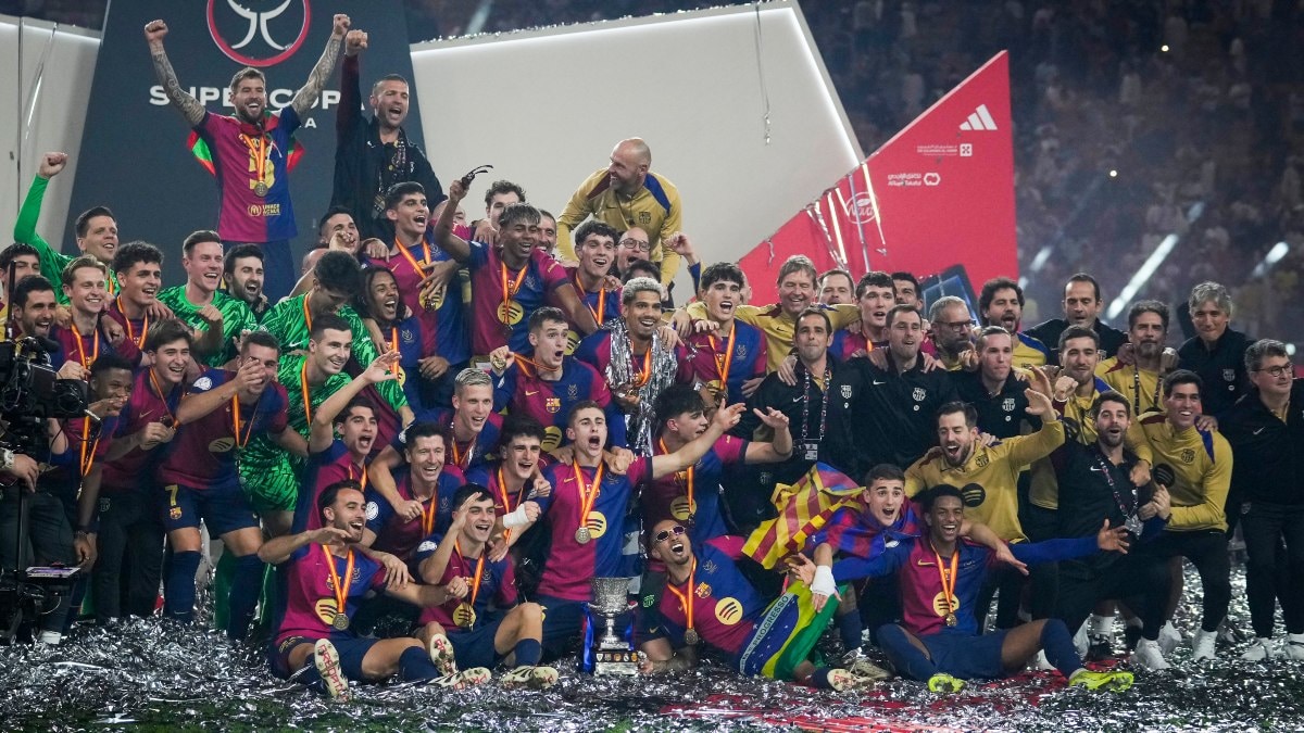 El Clasico: Barcelona smash Real Madrid 5-2 to win Spanish Super Cup, win first trophy of Hansi Flick era