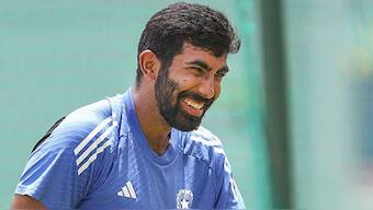 Jasprit Bumrah during a practice session for India. Image: PTI 