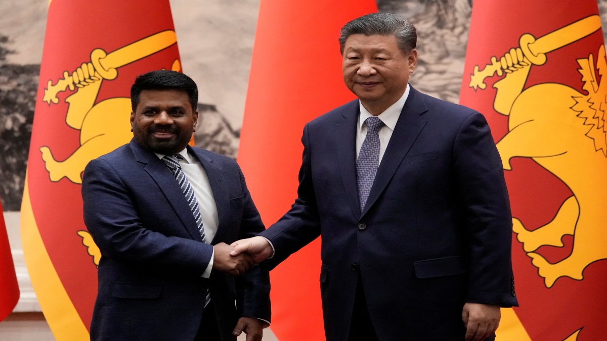 Chinese President Xi Jinping and Sri Lankan President Anura Kumara Dissanayake shake hands during a signing ceremony at the Great Hall of the People in Beijing, China on Wednesday. Reuters File Chinese President Xi Jinping and Sri Lankan President Anura Kumara Dissanayake shake hands during a signing ceremony at the Great Hall of the People in Beijing, China on Wednesday. Reuters File