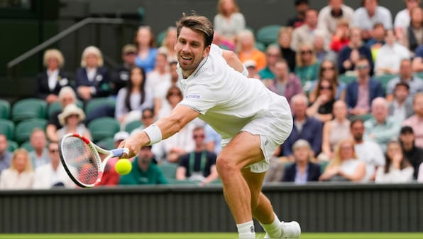 Watch: Cameron Norrie apologises after racquet flies out of hand, hits ...