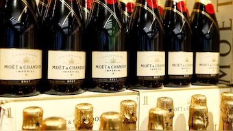 Bottles of French Moet & Chandon champagne are offered at a supermarket of Swiss retail group Coop in Zumikon, Switzerland, December 13, 2016. File Image/Reuters