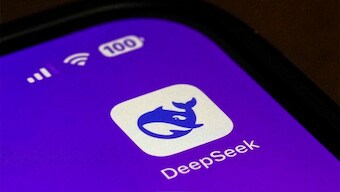 The Icon for the smartphone apps DeepSeek is seen on a smartphone screen in Beijing on January 28, 2025. AP