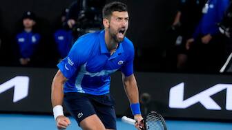 Novak Djokovic is being compared to Andre Agassi after his comeback win over Carlos Alcaraz. Image: AP
