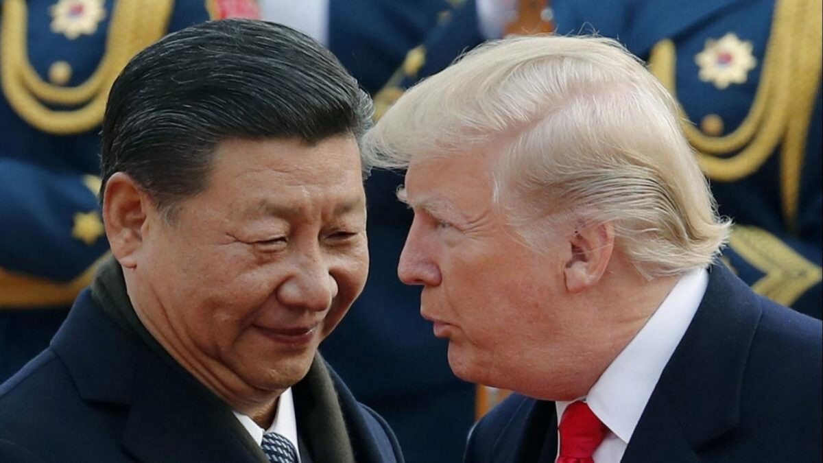 File photo of Donald Trump and Chinese President Xi Jinping in Beijing. Source: AP. File photo of Donald Trump and Chinese President Xi Jinping in Beijing. Source: AP.