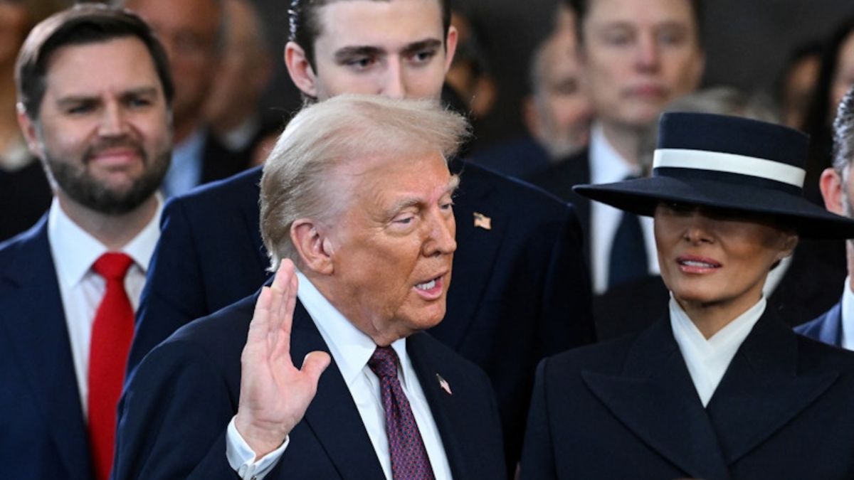 Donald Trump is sworn in as the 47th US President in the US Capitol Rotunda in Washington, DC, on January 20, 2025. Reuters Donald Trump is sworn in as the 47th US President in the US Capitol Rotunda in Washington, DC, on January 20, 2025. Reuters
