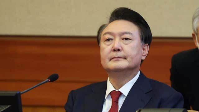 South Korea’s impeached President Yoon Suk Yeol attends his impeachment trial at the Constitutional Court in Seoul, South Korea. Reuters
