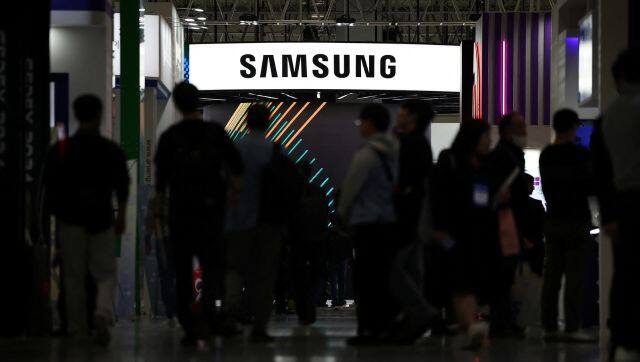 The logo of Samsung Electronics is seen at its booth during The 26th Semiconductor Exhibition 2024 in Seoul, South Korea. File image/Reuters 