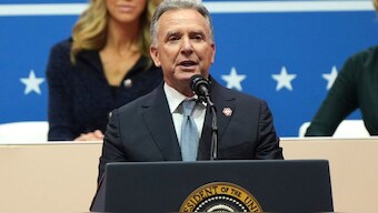 Steve Witkoff, President Donald Trump's Special Envoy to Middle East, speaks at an indoor Presidential Inauguration parade event in Washington, Monday, Jan. 20, 2025. (Photo: AP)