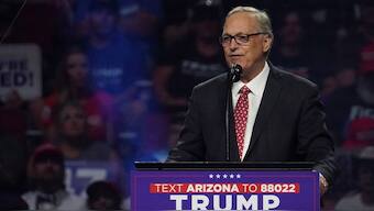 US Representative Andy Biggs (Republican-Arizona) speaks during Republican presidential nominee and former US President Donald Trump's rally in Glendale, Arizona, US, August 23, 2024. (Photo: Reuters)