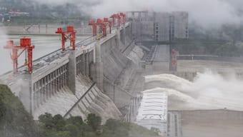 The new dam that China has announced in Tibet is estimated to have up to triple the power output of the Three Gorges Dam in China's Hubei province, pictured here in June 2020, which is currently the world's largest dam. (Photo: AFP)