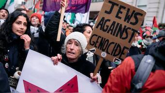 Londoners rallied on the eve of the Gaza ceaasefire to support free Palestine. AFP