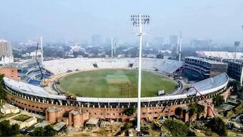 Aerial view of an under-construction Gaddafi Stadium in Lahore ahead of the Champions Trophy. Image credit: X/@ZubairGhaffary