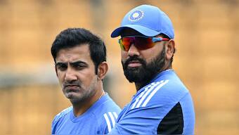 File image of India head coach Gautam Gambhir and Test and ODI captain Rohit Sharma. AFP