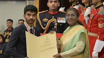 D Gukesh will hope to make a winning start at Tata Steel Chess 2025. Image: @rashtrapatibhvn on X
