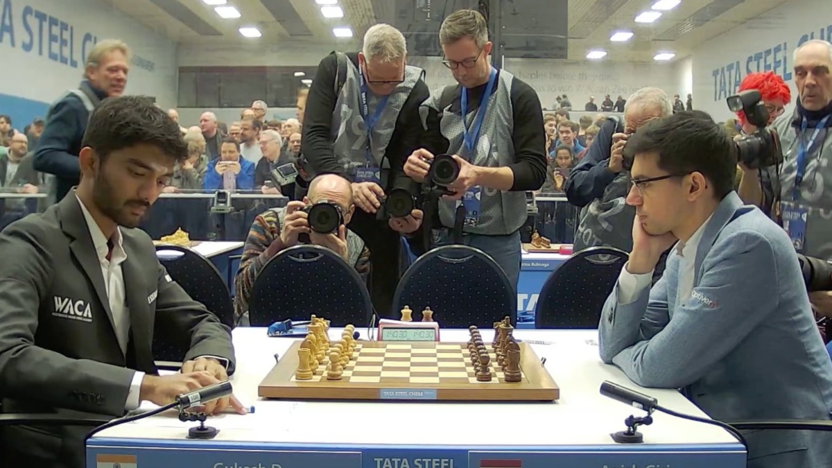 Tata Steel Chess: D Gukesh begins campaign with win over Anish Giri; Harikrishna gets the better of Arjun Tata Steel Chess: D Gukesh begins campaign with win over Anish Giri; Harikrishna gets the better of Arjun