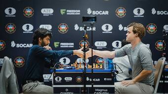 Besides world No.1 Carlsen, Gukesh will also face No.2 Caruana and No.3 Nakamura in Norway Chess 2025. Image: @photochess on X