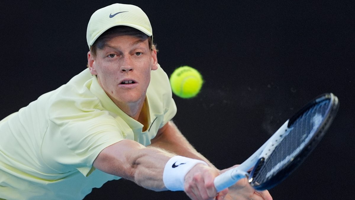 Jannik Sinner in action during the Australian Open. Image: AP Jannik Sinner in action during the Australian Open. Image: AP