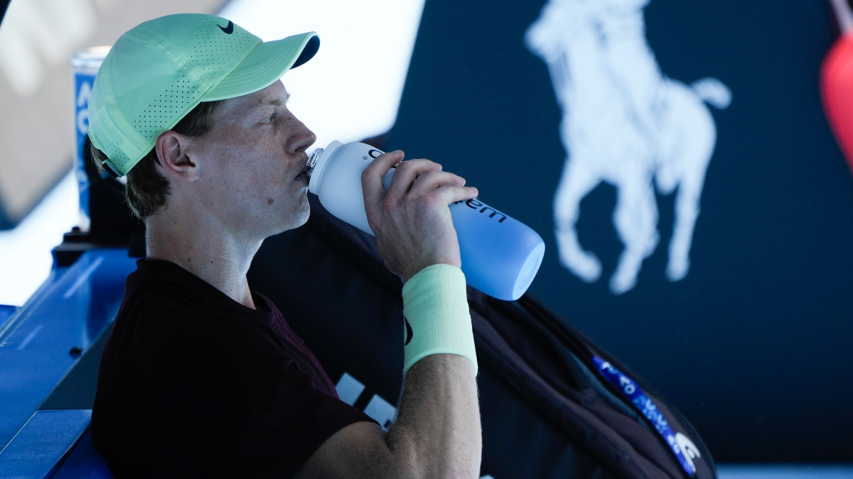 Jannik Sinner admitted the doping scandal was playing on his mind ahead of his defence of the Australian Open crown. AP Jannik Sinner admitted the doping scandal was playing on his mind ahead of his defence of the Australian Open crown. AP