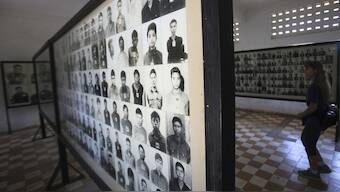 A tourist visits the Tuol Sleng Genocide Museum, also known as the notorious security prison S-21, in Phnom Penh. Reuters