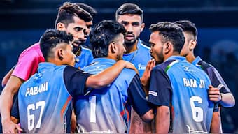 The Indian men's team was off to a winning start in the inaugural Kho Kho World Cup. Image credit: X/@Kkwcindia