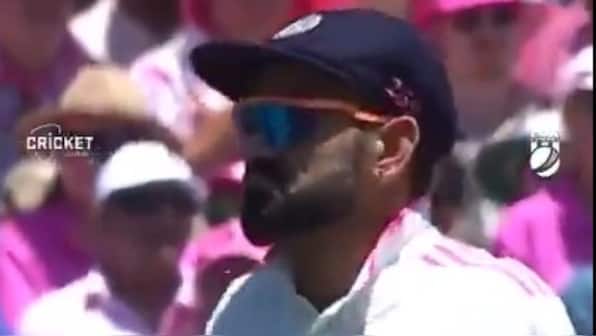 Watch: Virat Kohli mocks Australian fans with sandpaper gesture after Steve Smith's dismissal in Sydney Test