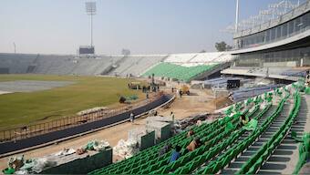 Lahore's Gaddafi Stadium will not be ready before 2 February. Image: Reuters
