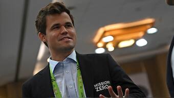 Magnus Carlsen has been at the forefront of the Freestyle Chess project. AFP 