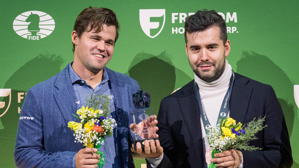 Carlsen reacts after being accused of match-fixing, trying to blackmail FIDE by sharing blitz title with Nepomniachtchi