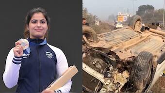 Manu Bhaker's maternal grandmother and uncle died in an accident in Haryana. Images: PTI
