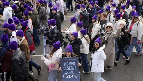 Trump and Vance rally with anti-abortion activists, pledge continued support