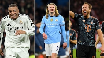 Kylian Mbappe, Erling Haaland, and Harry Kane. Image: Reuters