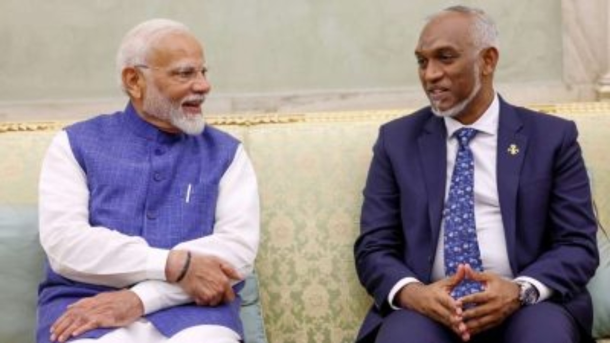 Prime Minister Narendra Modi with Maldives President Mohamed Muizzu. Source: PTI FILE. Prime Minister Narendra Modi with Maldives President Mohamed Muizzu. Source: PTI FILE.